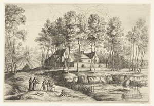 View of the Capuchin Monastery in Tervuren by Lucas van Uden