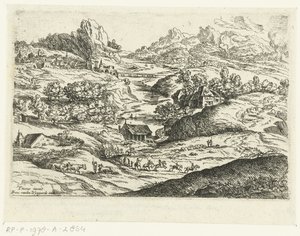 Landscape with Riders by Lucas van Uden