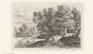 Landscape with Two Shepherd Boys by Lucas van Uden