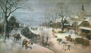 Winter Landscape – February by Lucas van Valckenborch