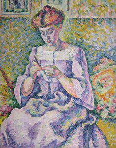Woman Crocheting, 1908 by Lucie Cousturier