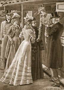 Back from the War: a C.I.V. invalided home, illustration from 