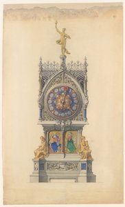 Design for Enameled Clock by Lucien Falize