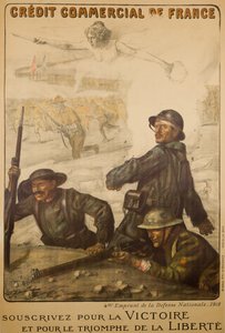 Crédit Commercial De France Souscrivez Pour La Victoire, c.1918