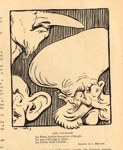 Le Rire rouge, Satirical in Black & White by Lucien Metivet