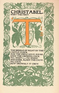 Eragny Press: Opening Page of Coleridge