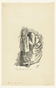 Crying Woman by Lucien Pissarro
