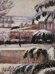 Impression of Snow, Eragny by Lucien Pissarro