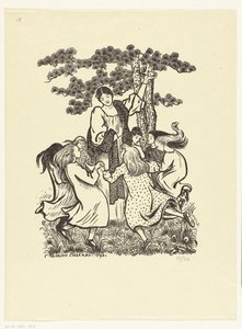 Round Dance by Lucien Pissarro