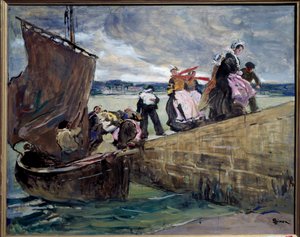 The smuggler at Sainte Marine in Brittany