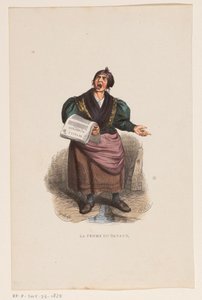 Newspaper Seller by Lucien Xavier Stypulkowski