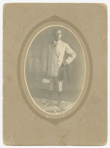 Photograph of Amos Harper off to school, ca. 1910 by Lucius Harper