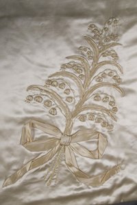 Wedding dress (detail) by Lucy Christiana Lady Duff Gordon