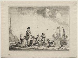 Fish Vendor by Ludolf Backhuysen