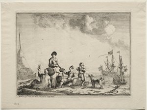 Fish Vender by Ludolf Backhuysen