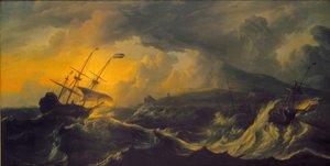 Storm on a Mountain Coast