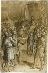 Study for Cosimo I Reorganizing the Tuscan Troops