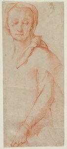 Half-Length Figure Study of a Woman by Ludovico Cardi Cigoli