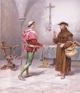 Friar: Holy Francis! What a change is here (illustration from Romeo and Juliet)