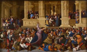 Christ ejecting the Money Changers from the Temple