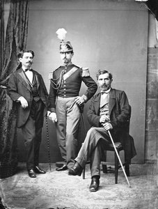 Portrait of Roman Nobles Posing in a Studio Photo