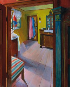 Rural Interior by Ludwig Ferdinand Graf