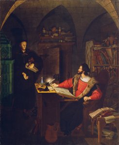Faust and Mephisto in the Study