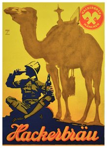 Poster advertisement for Hackerbrau Beer, c.1930