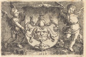 Shield with Mascaron by Ludwig Krug