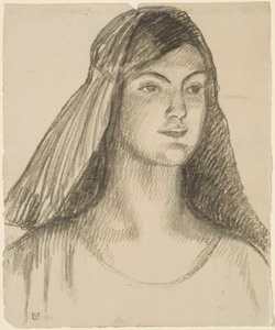 Portrait of a Young Woman by Ludwig von Hofmann