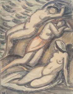 Three Bathing Women
