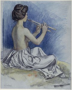 Flute Player by Ludwig von Hofmann