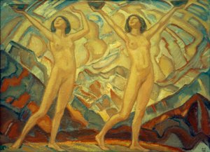 Sacrificial Bowls by Ludwig von Hofmann