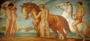 Rider by the Sea by Ludwig von Hofmann