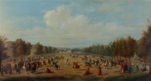 Game of Jereed in Kagithane, c. 1890 by Luigi Acquarone