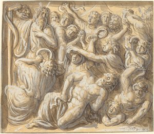 Moses and the Brazen Serpent by Luigi Ademollo