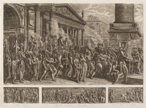 The Ashes of Trajan Carried in a Triumphal Procession by Luigi Ademollo