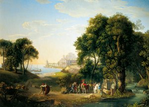 Aeneas Meeting Andromache in Butrinto by Luigi Basiletti