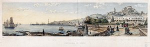 Panoramic View of the City of Genoa