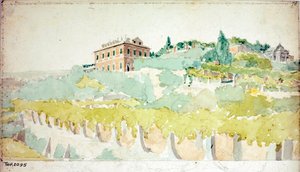 View of the villa of the Marquis Gian Carlo di Negro known as Villetta Di Negro in Genoa by Luigi Garibbo