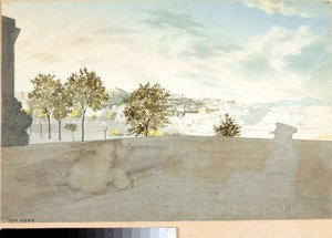 View over the City of Genoa from a Terrace by Luigi Garibbo