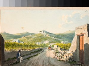 View over the Santuario Nostra Signora del Monte, Genoa by Luigi Garibbo