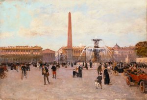 La Place de la Concorde by Luigi Loir