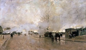 Smoke on the Paris Circuit Line by Luigi Loir