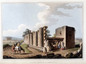 Ancient temple in Agrigento in Italy. Views in the Ottoman Dominions, in Europe, in Asia, and some of the Mediterranean islands from the original drawings taken by Luigi Mayer, London by Luigi Mayer