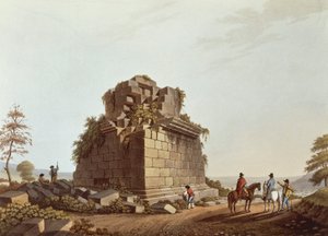 Base of Monumental Column, Sicily, Illustration from Views of Italy