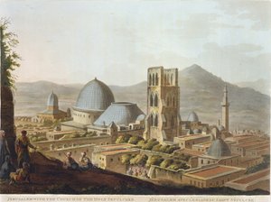 Jerusalem with the Church of the Holy Sepulchre, plate 3 from 