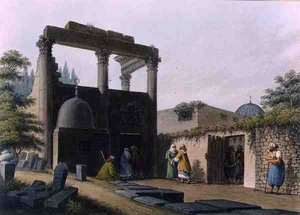 Mosque at Latachia, Plate 1, in Syria by Luigi Mayer