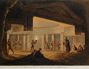 View of the Catacombs at Alexandria from Views in Egypt by Luigi Mayer, Engraving by Luigi Mayer