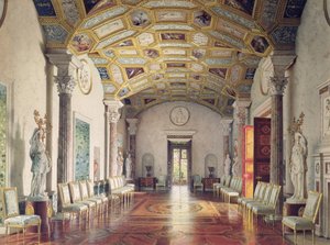 The Great Agate Hall in the Catherine Palace at Tsarskoye Selo, 1859